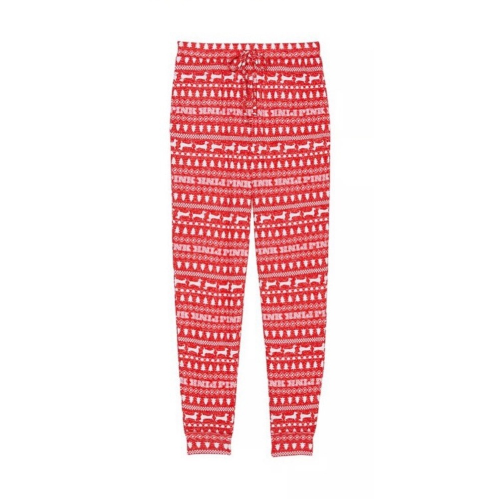 NWT Victoria’s Secret PINK Cozy Jogger Sleep Pants Pajama Bottoms Medium